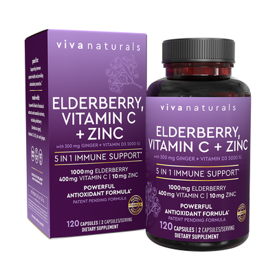 Elderberry, Vitamin C + Zinc