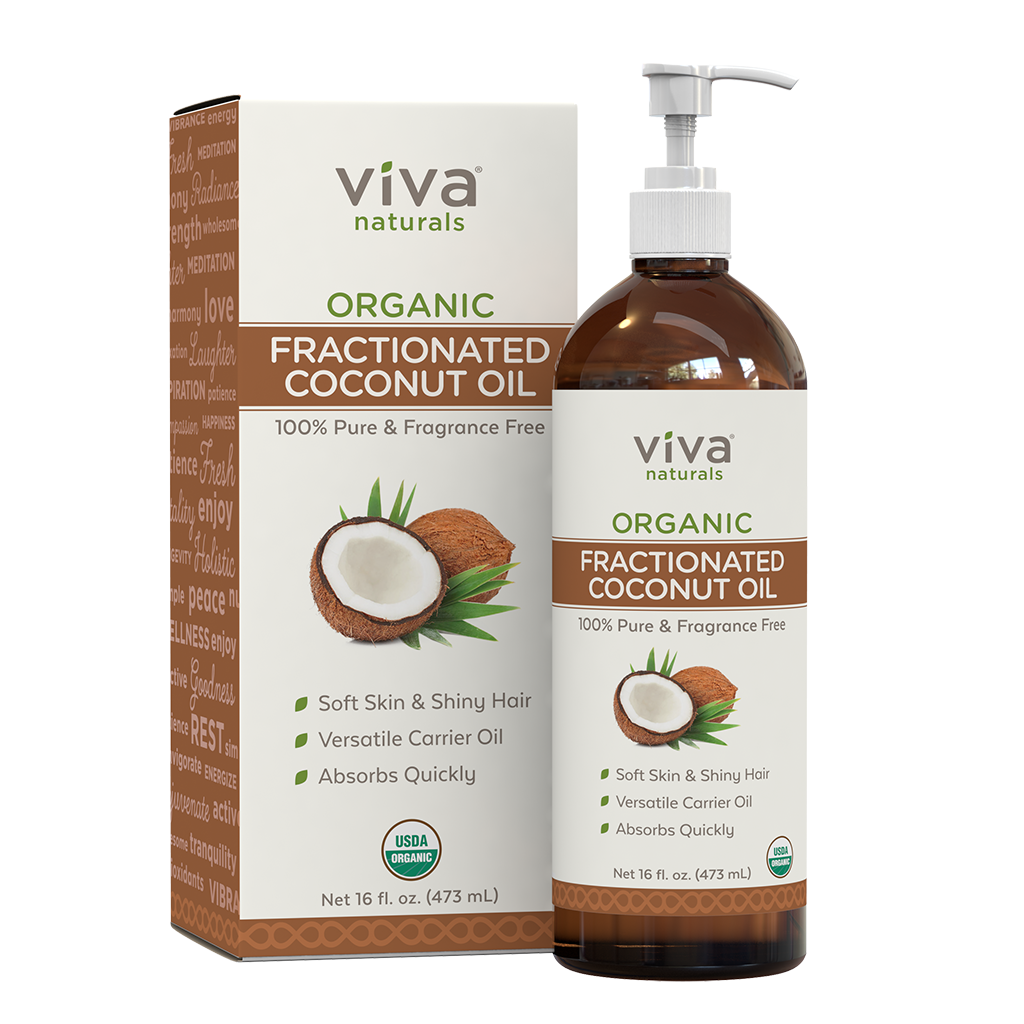 Fractionated Coconut Oil Natural Carrier Oil - 4 oz Nourishes Skin for