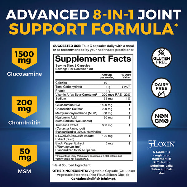 Glucosamine, Chondroitin, MSM with 5-LOXIN®
