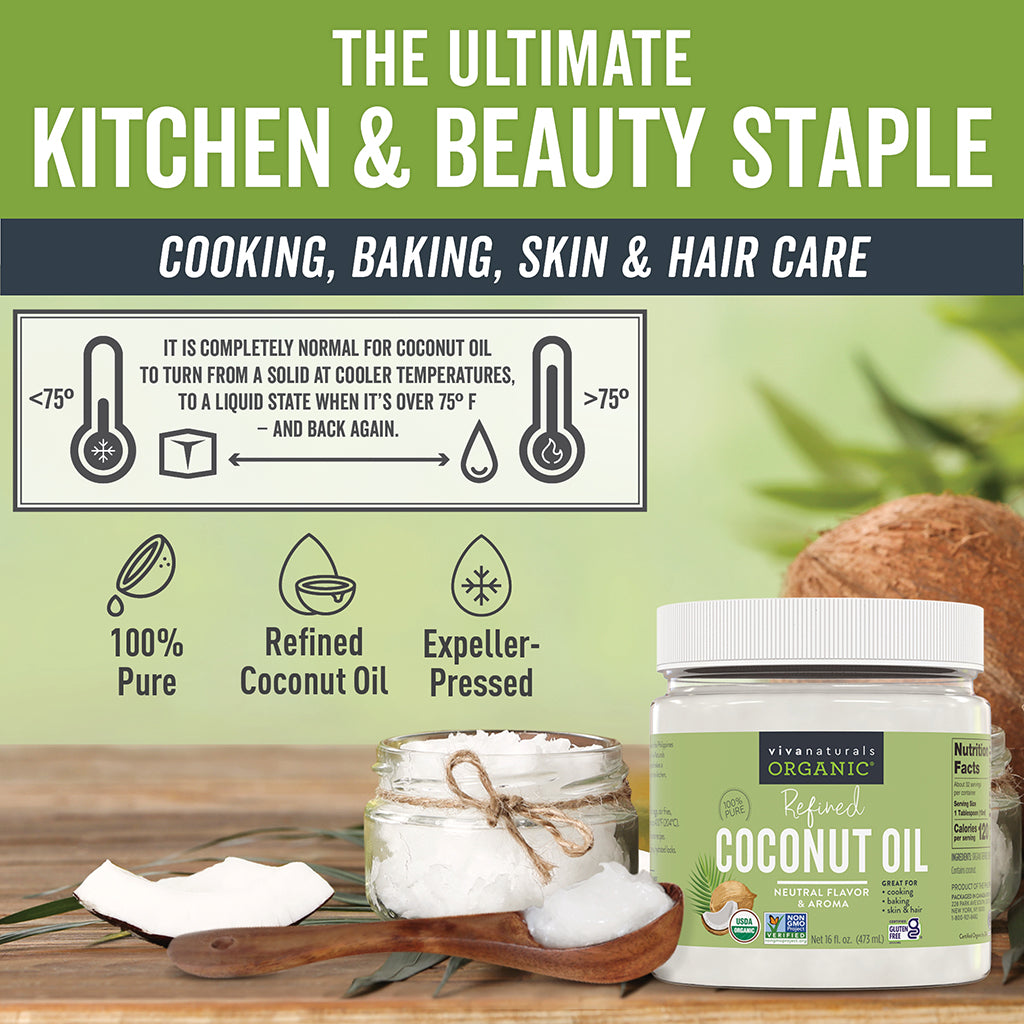 Viva Naturals Organic Refined Coconut Oil