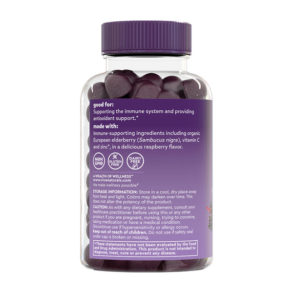 Organic Elderberry Gummies, Adults