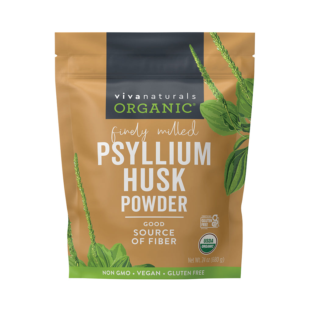 Viva Naturals Organic Psyllium Husk Powder, 24 oz
