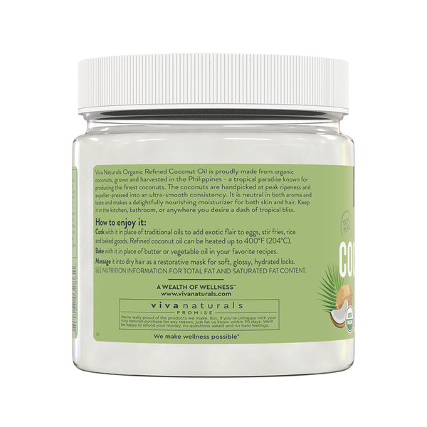 Organic Coconut Oil, Refined