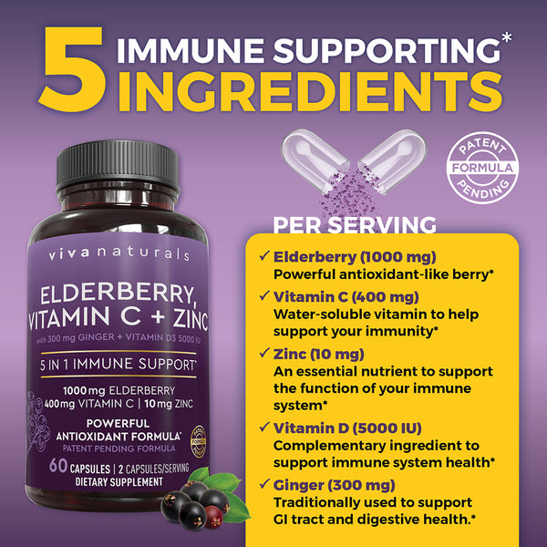 Elderberry 5 in 1 (60 Count)