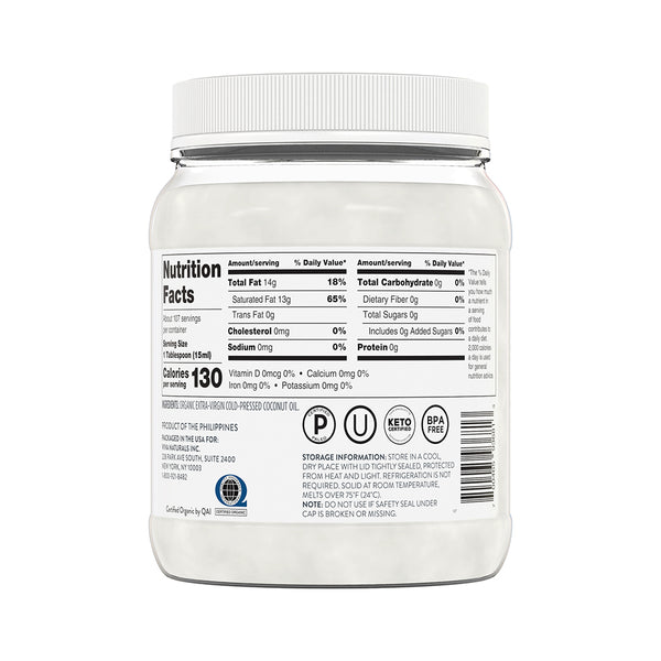 Organic Coconut Oil, Virgin