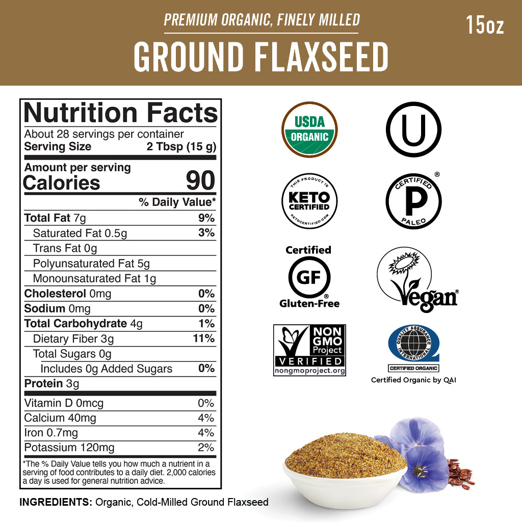 Viva Naturals Organic Ground Flaxseed