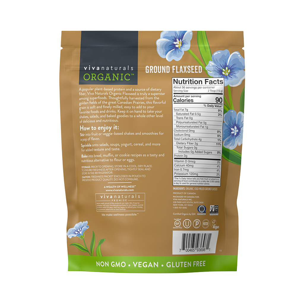 Viva Naturals Organic Ground Flaxseed