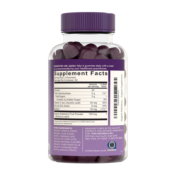 Organic Elderberry Gummies