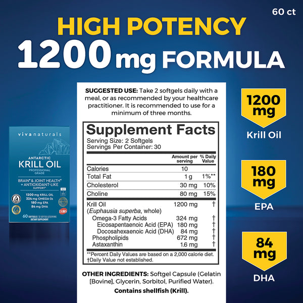 Krill Oil, Professional Grade, Softgels