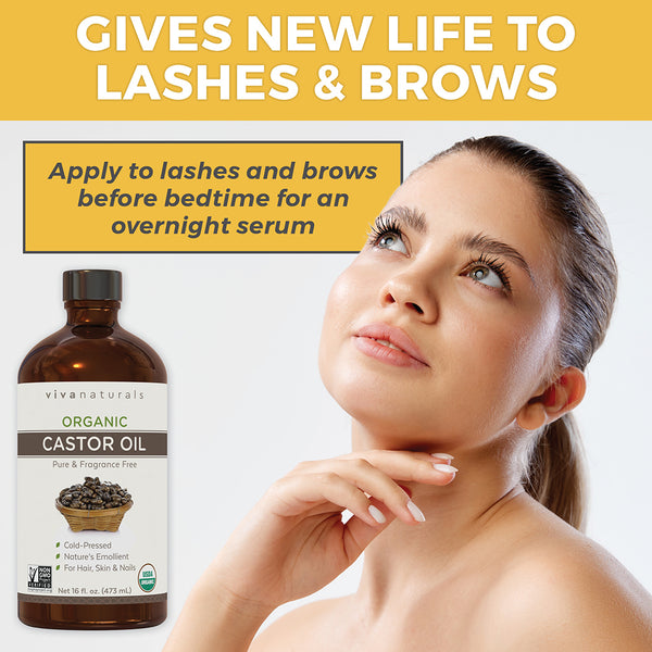 Organic Castor Oil - Glass Bottle