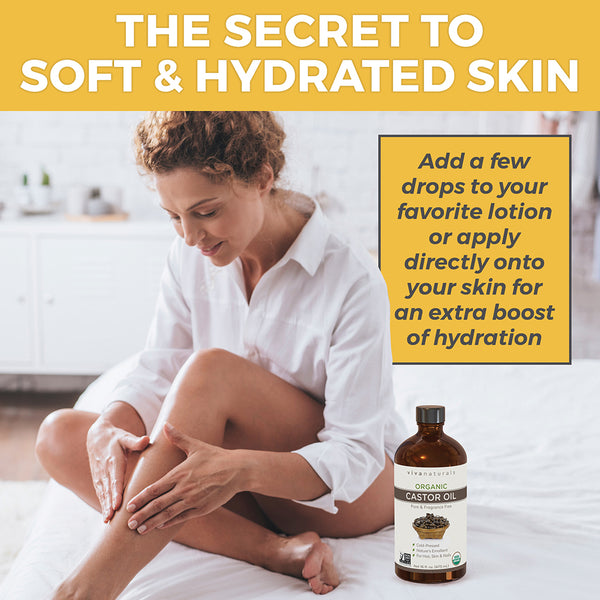 Organic Castor Oil - Glass Bottle