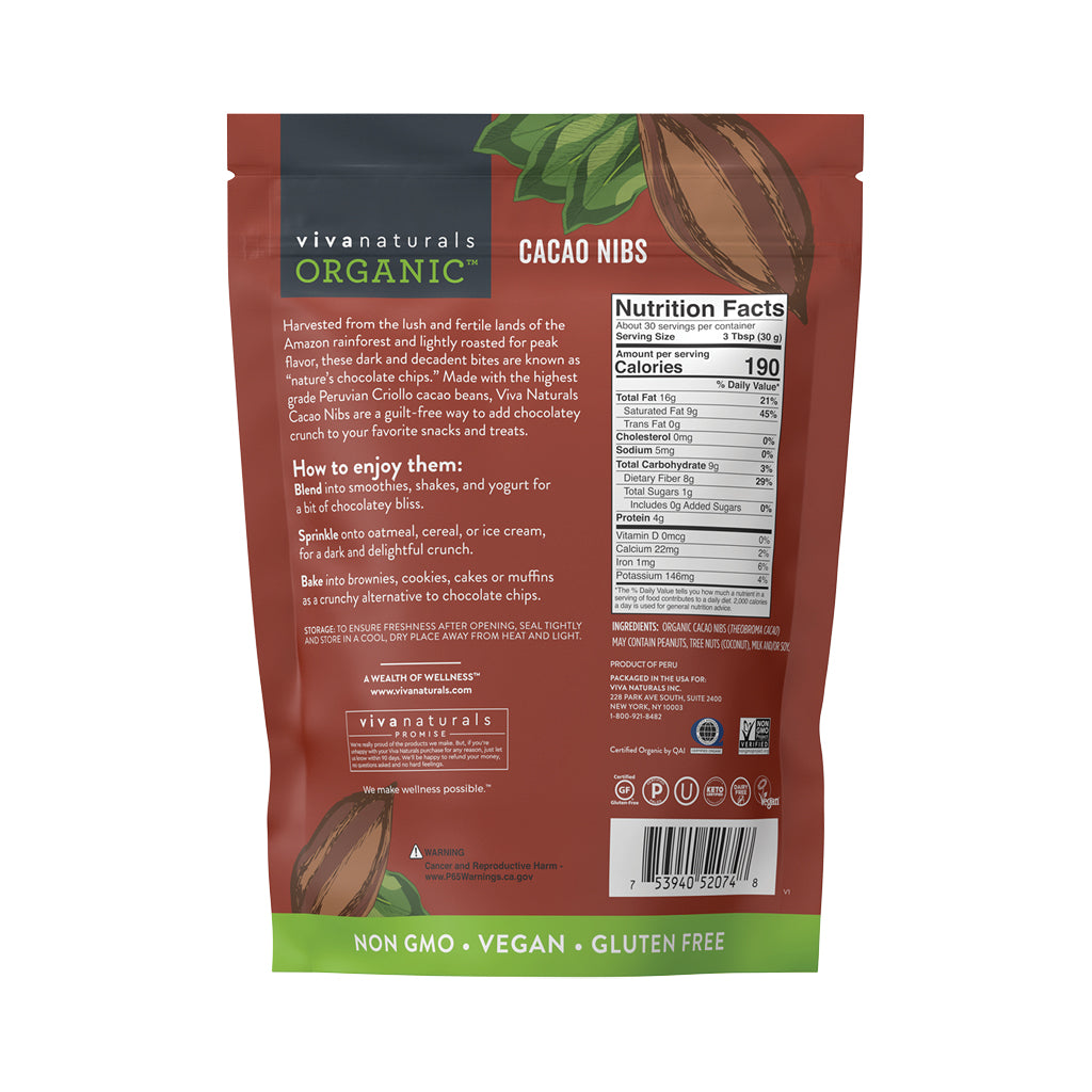 Viva Naturals Organic Cacao Nibs