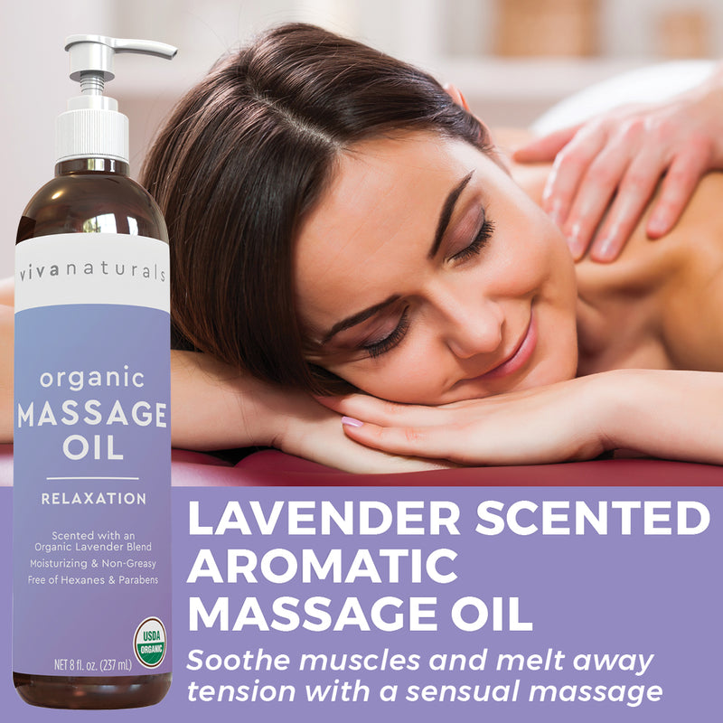 100% Pure Natural Organic Lavender Relaxing Anti Cellulite Body Skin  Massage Body Oil Sore Muscle