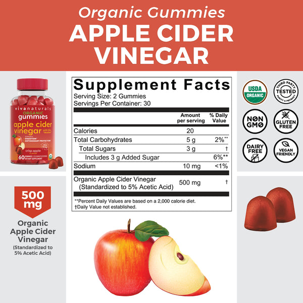 Organic Apple Cider Vinegar Gummies